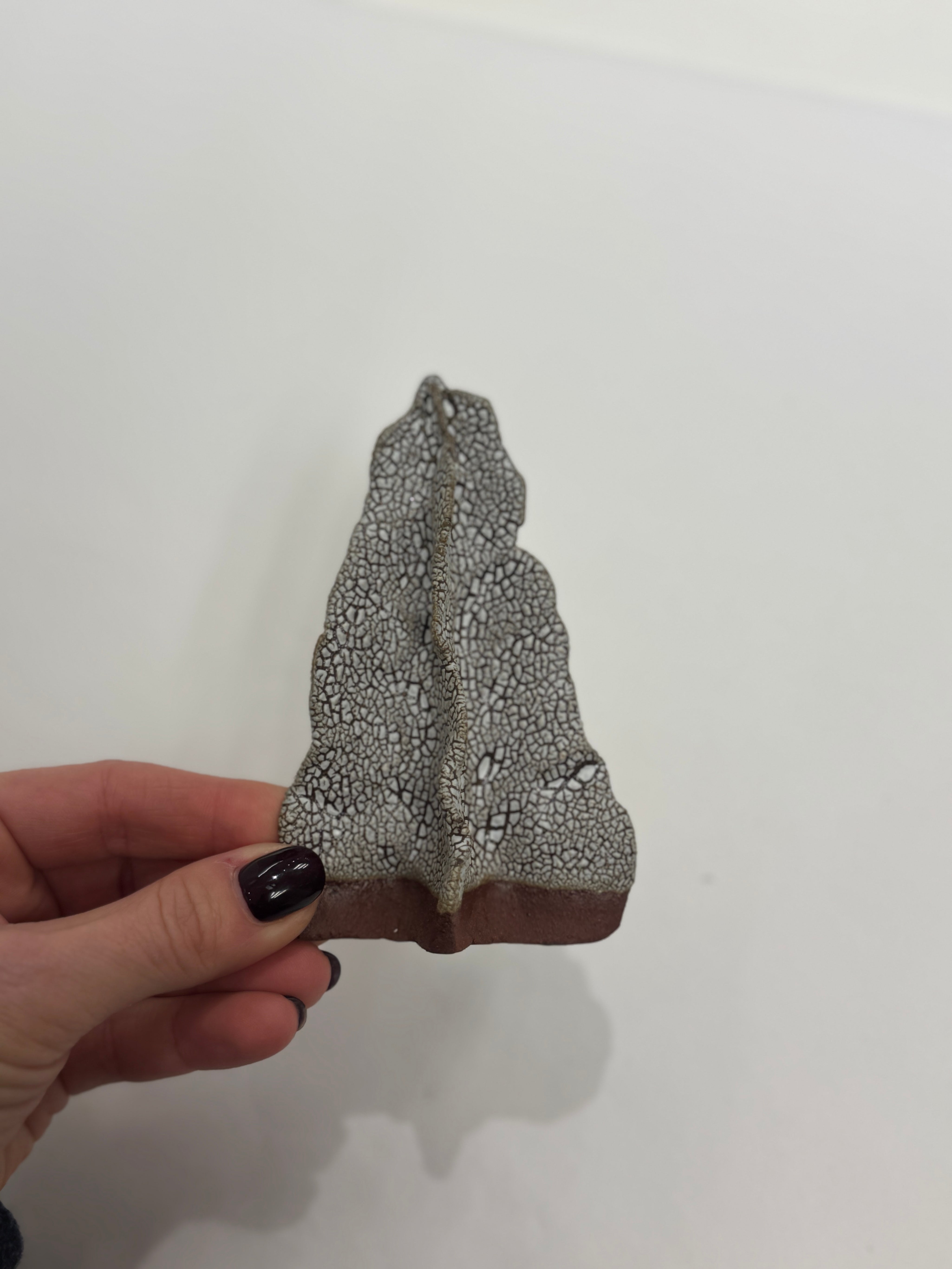 Keramik juletræ - rød