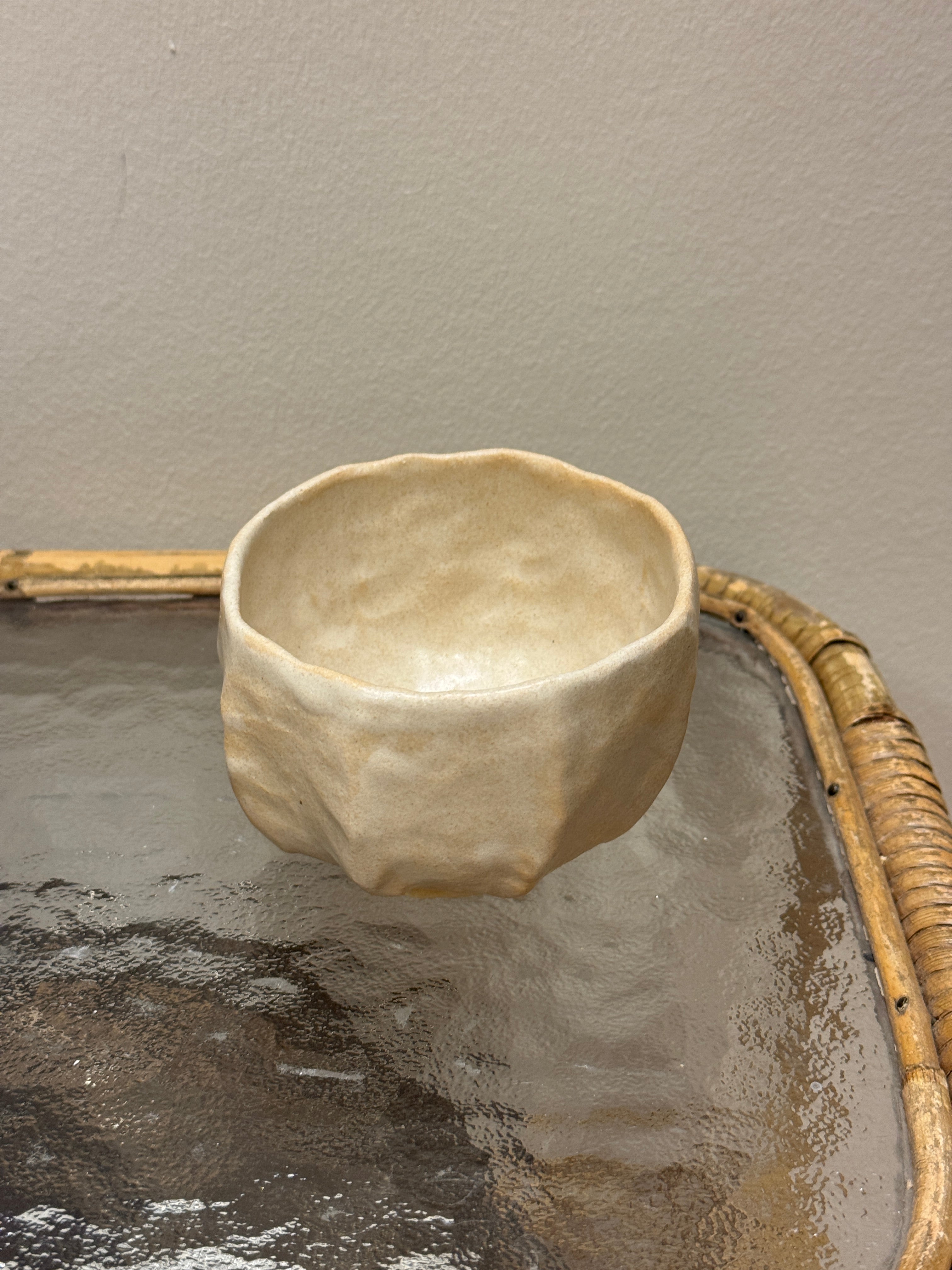 Boble kop - mat beige