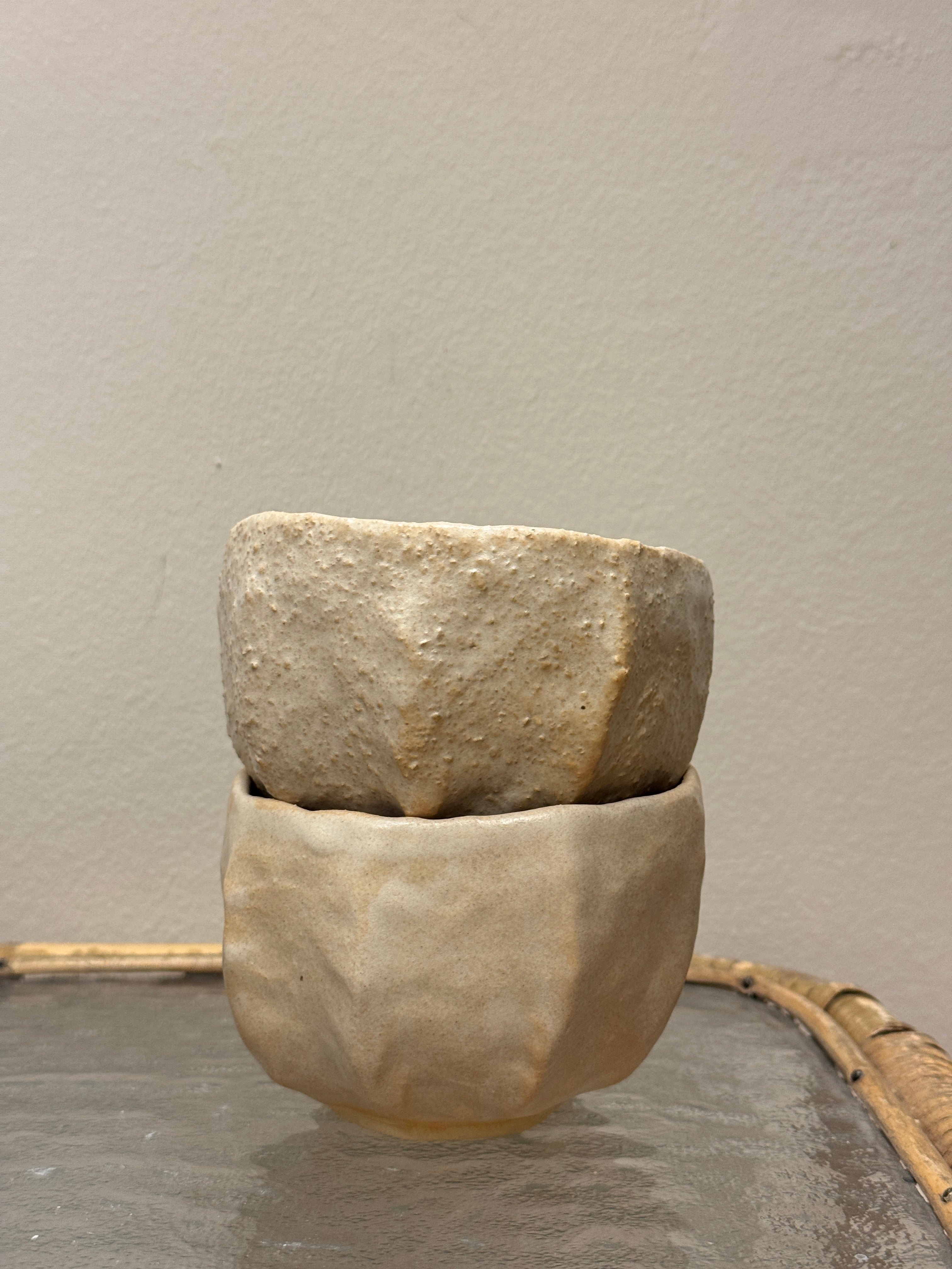 Boble kop - mat beige