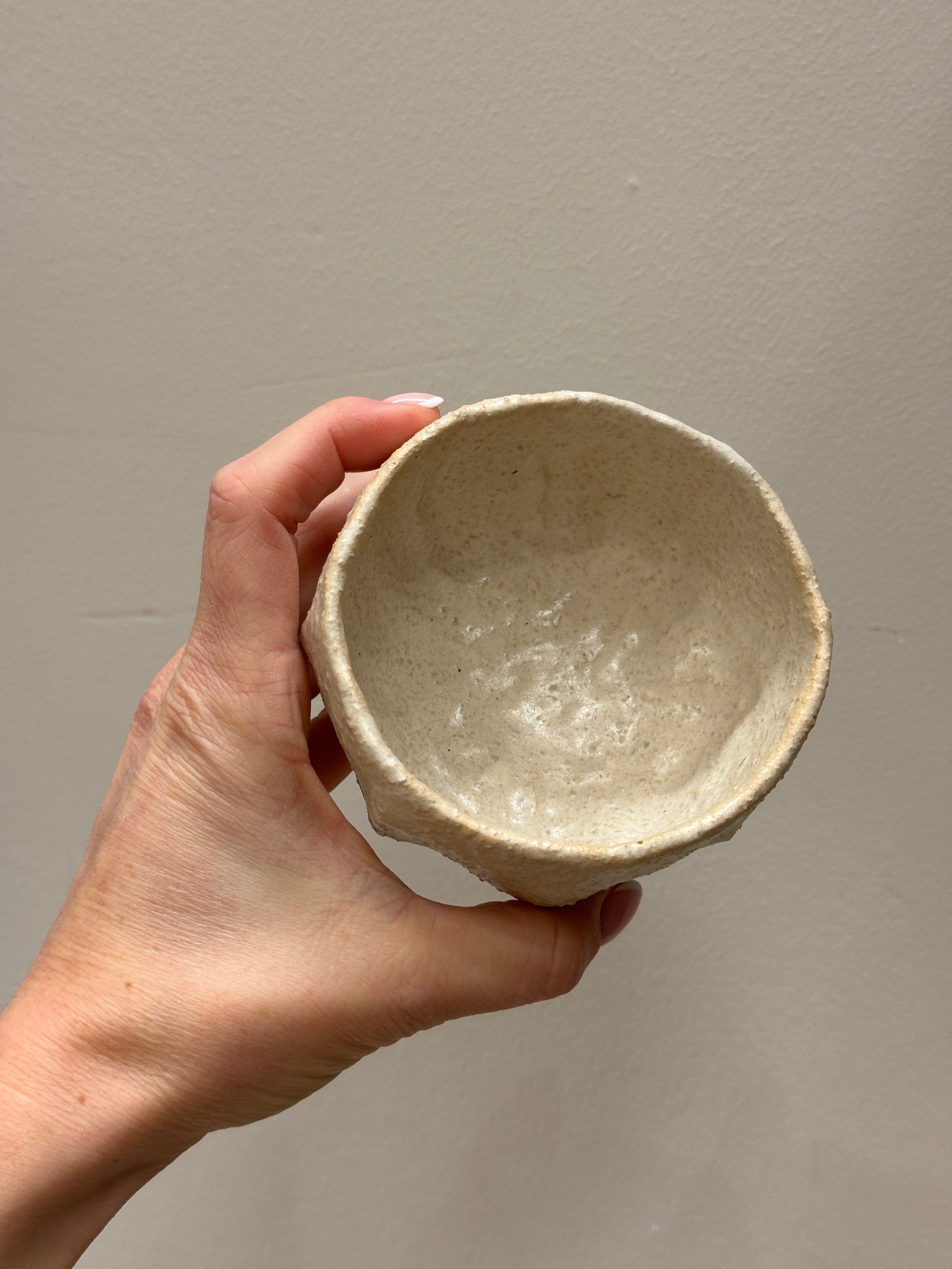 Boble kop - grov beige