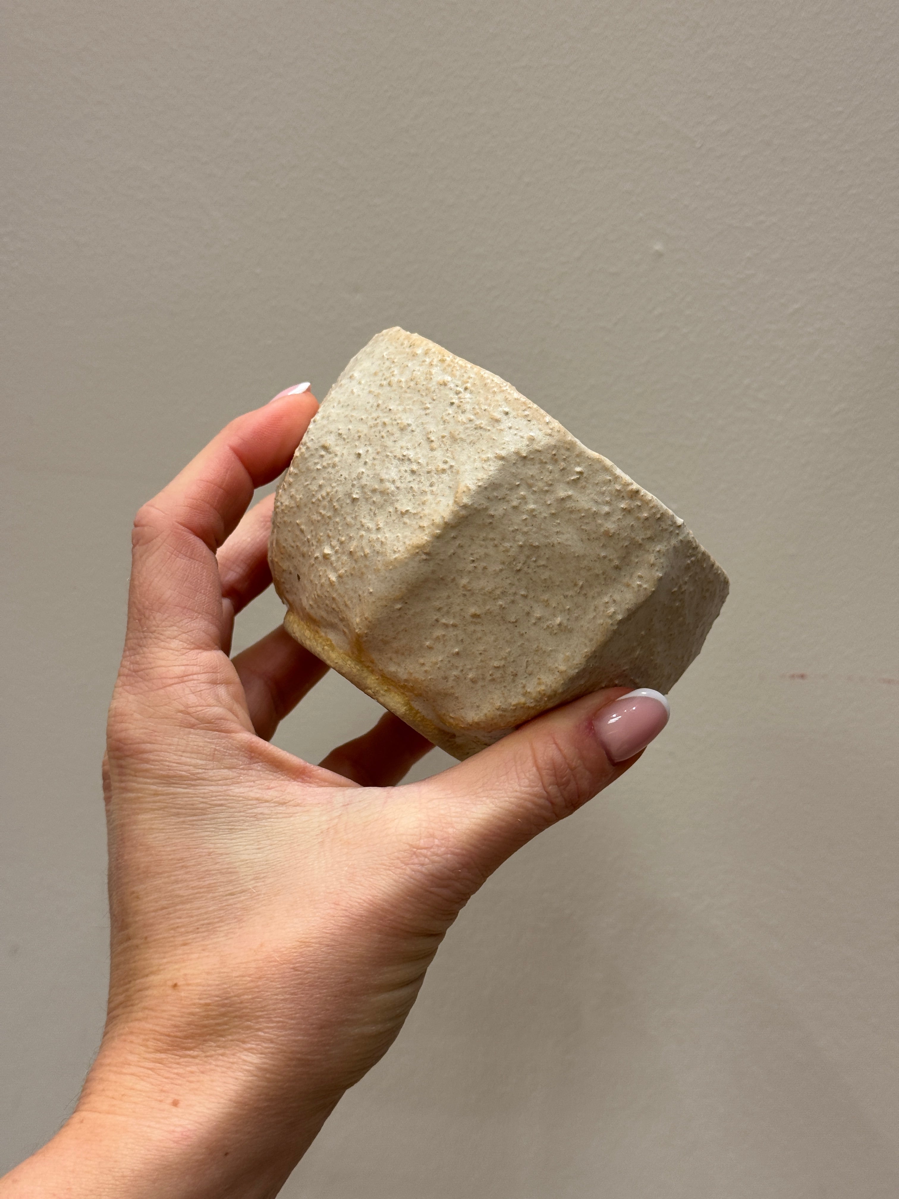 Boble kop - grov beige