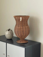 Jou rattan flower vase