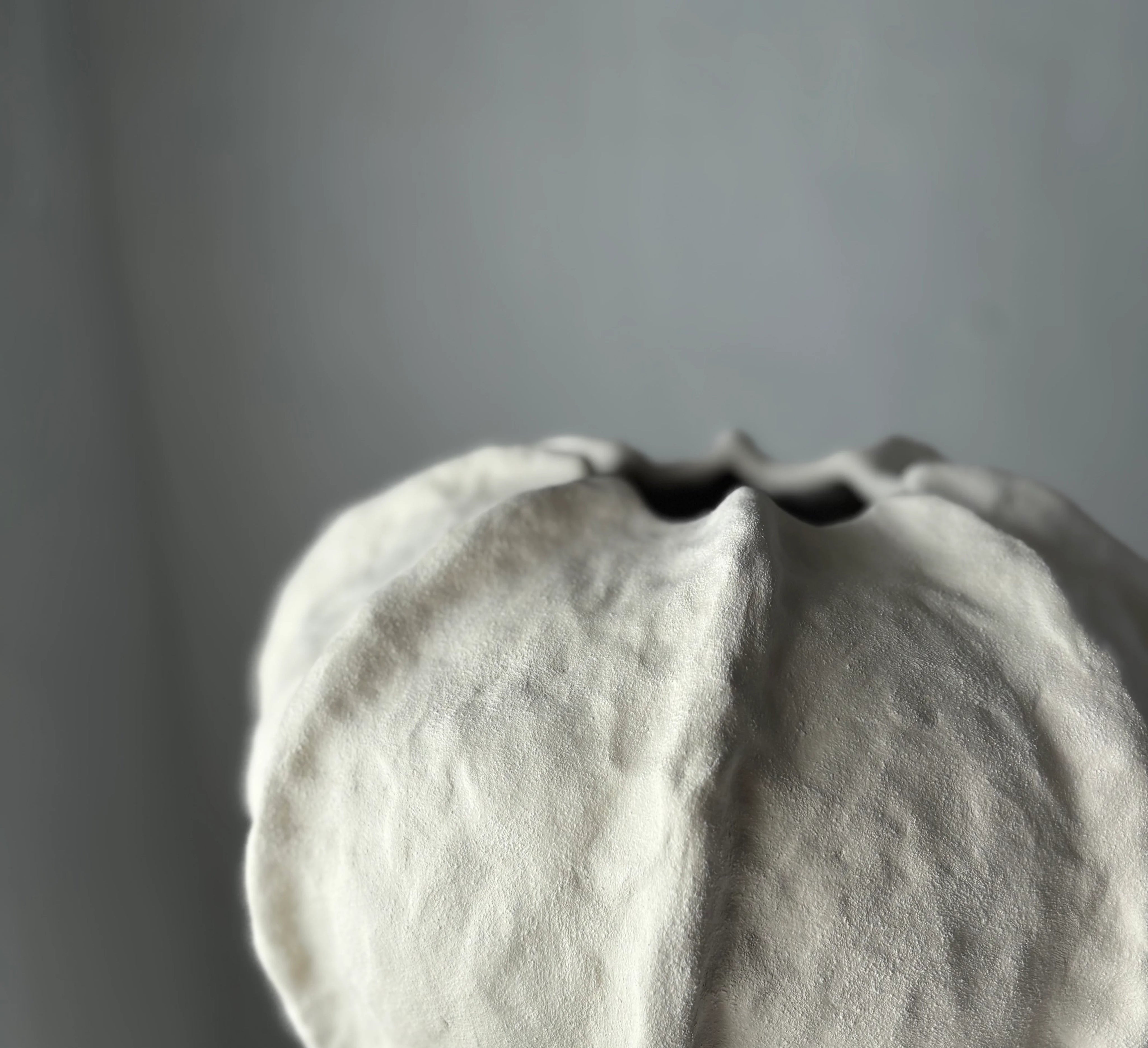 Dråbe gulvvase - hvid