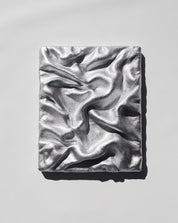 Big mini clay - Double folded, raw silver