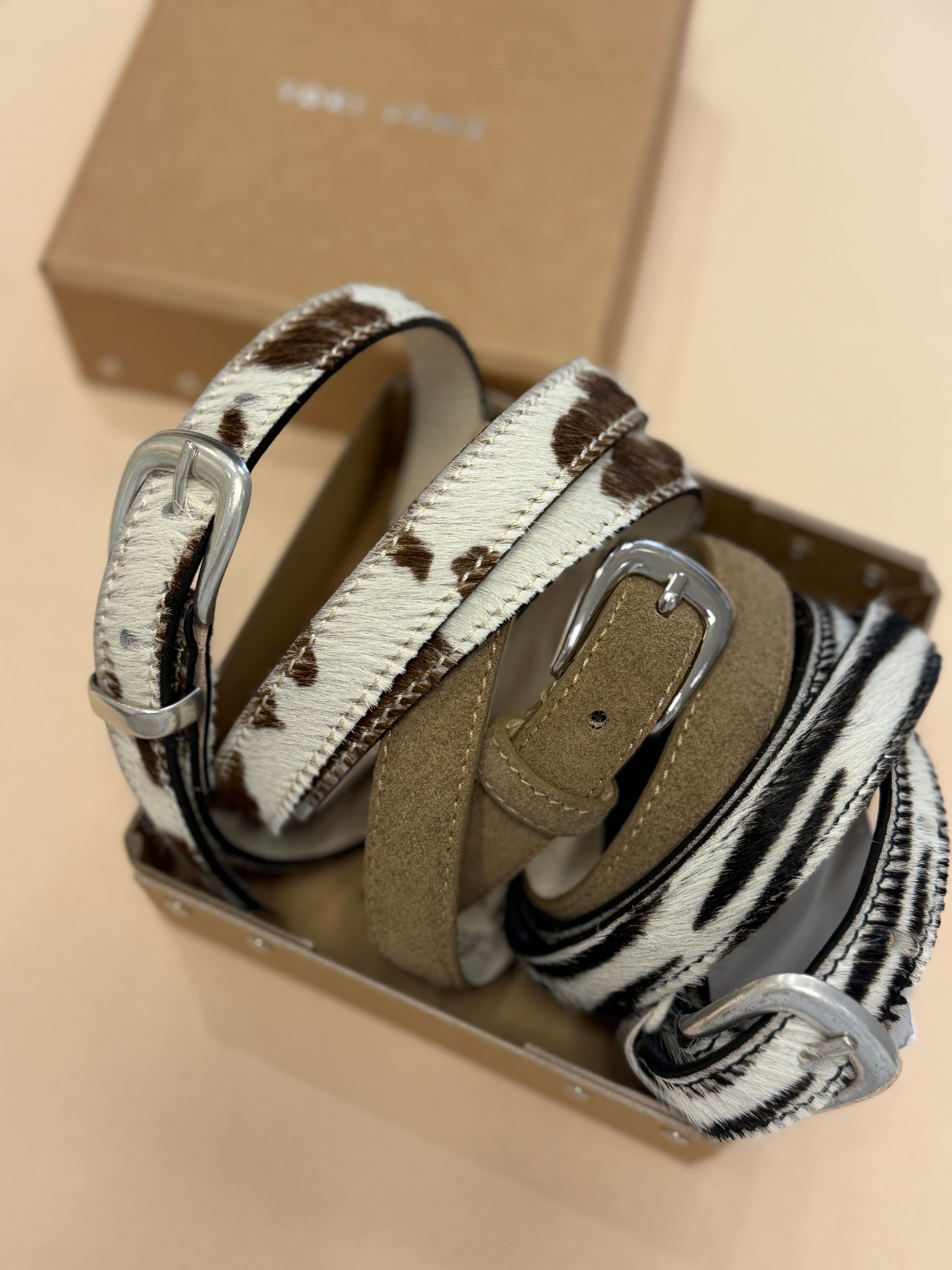 Western Belt - Cavallino Pony Brown