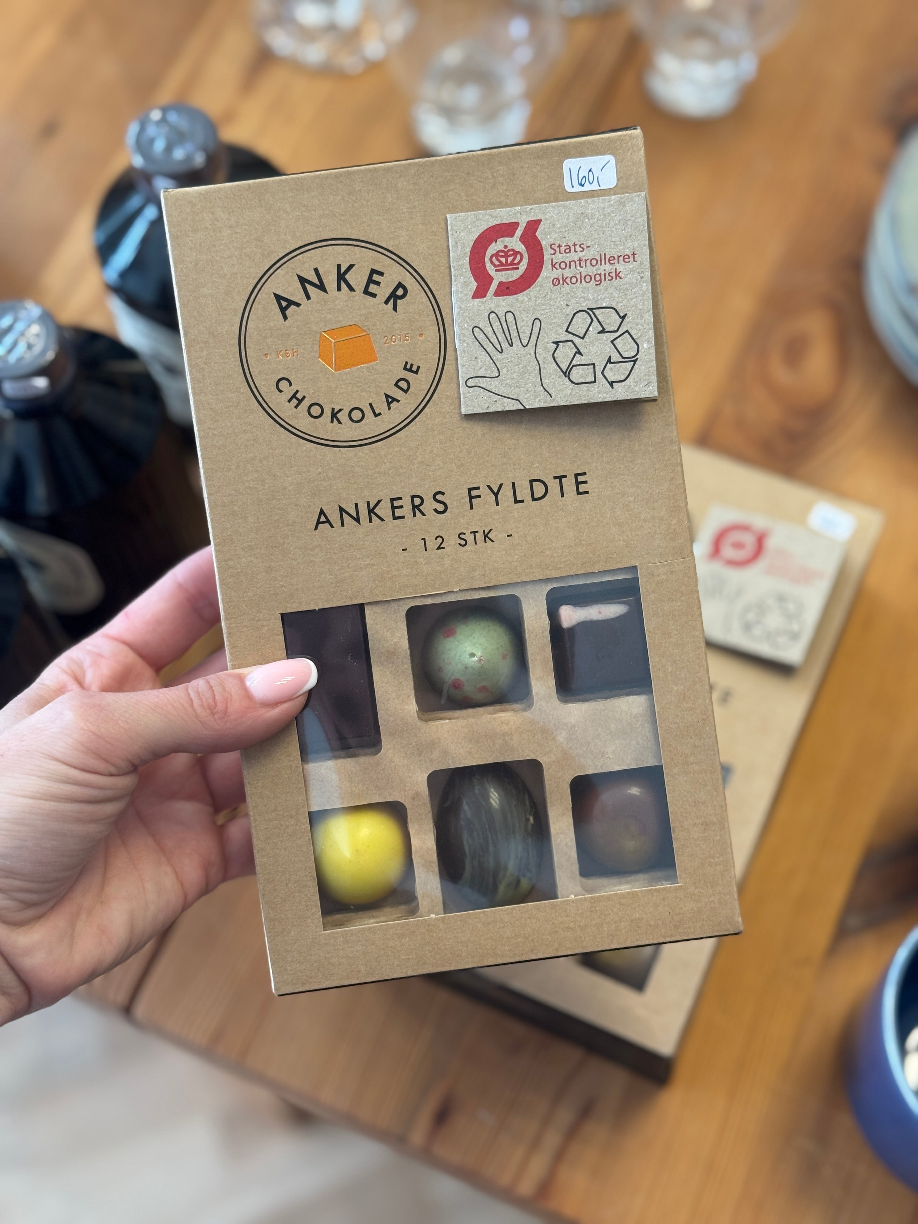 Chokoladeæske 12 stk. - Ankers fyldte