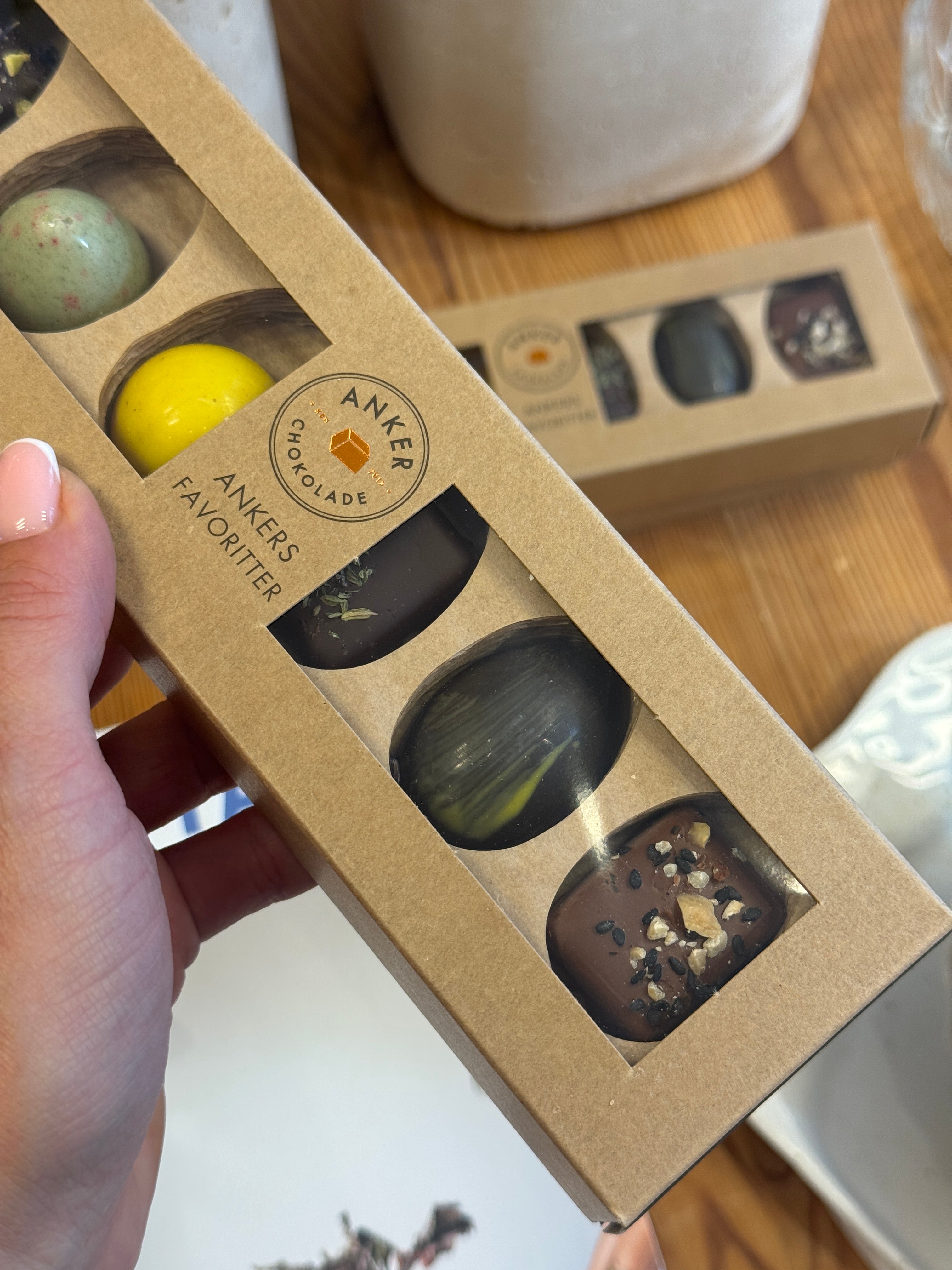 Chokoladeæske 6 stk. - Ankers favoriter