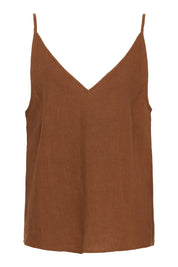 Jose linen top - Cambridge brown
