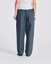 Jasmin poplin pants - Denim blue