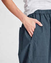 Jasmin poplin pants - Denim blue