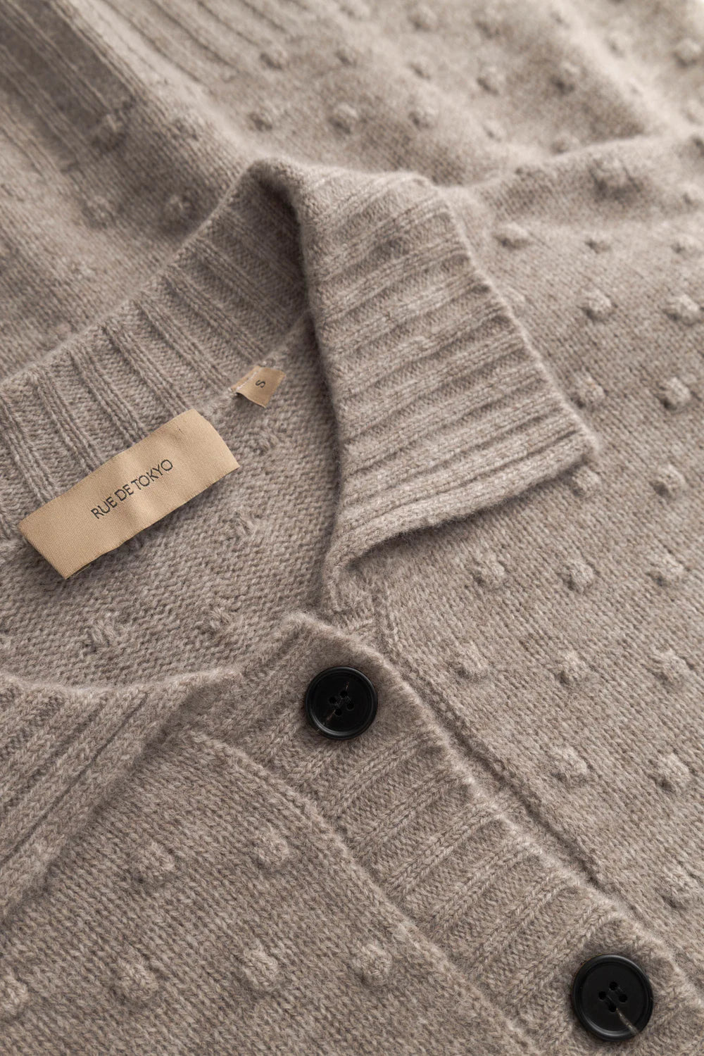 Kian merino cardigan - Taupe