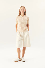 Kuri cotton linen knit - ecru