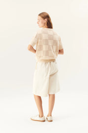 Kuri cotton linen knit - ecru