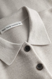 Korine merino cardigan - Light grey melange