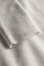 Korine merino cardigan - Light grey melange