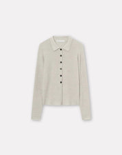 Korine merino cardigan - Light grey melange