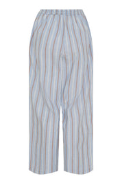 Leli string pant - striped dusty blue