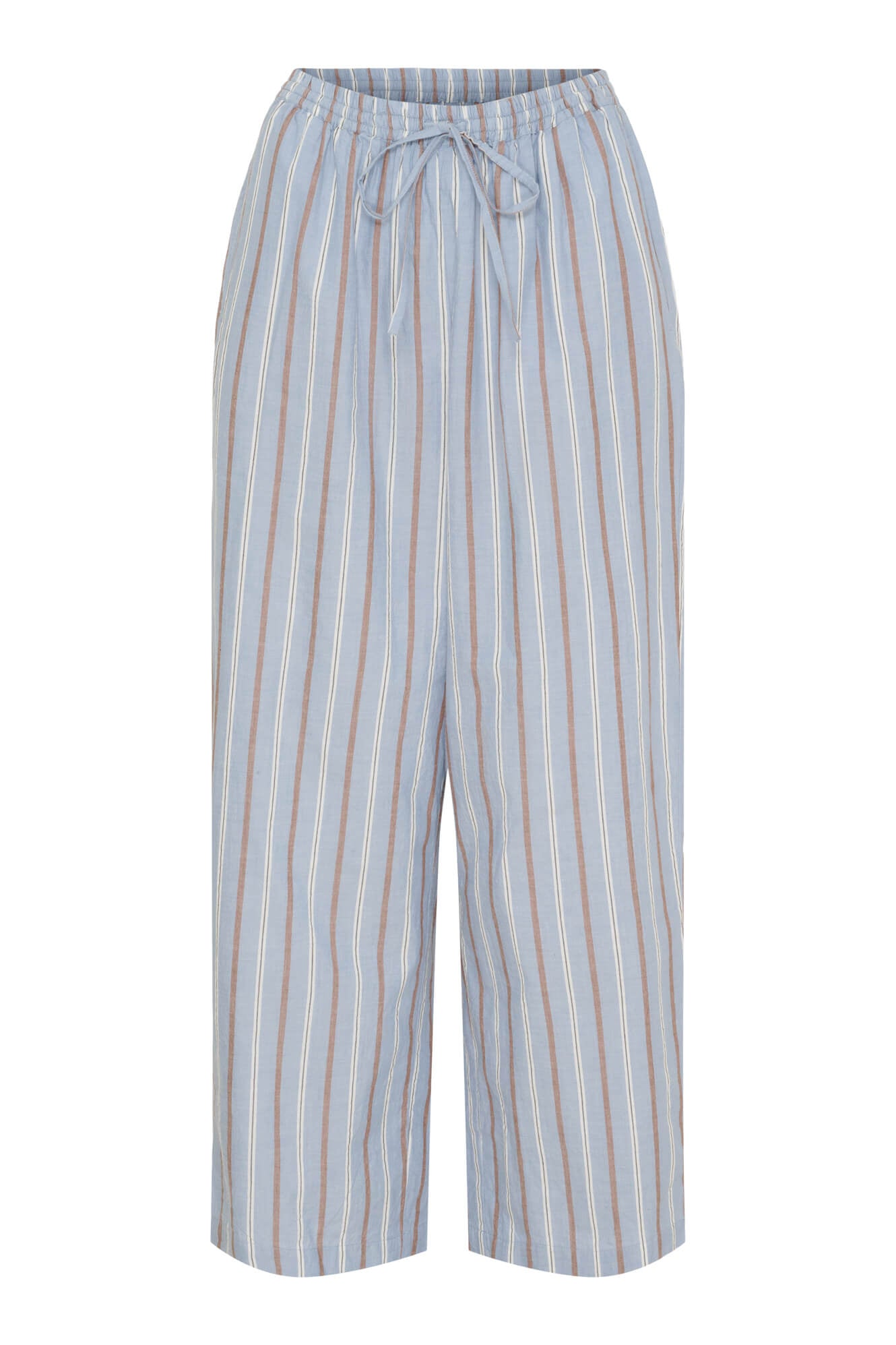 Leli string pant - striped dusty blue