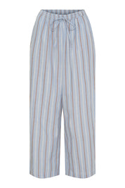 Leli string pant - striped dusty blue