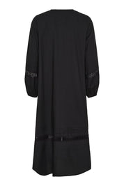 Lily ls shirt dress - Black