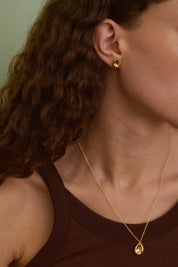 Intemporelle ørering - guld