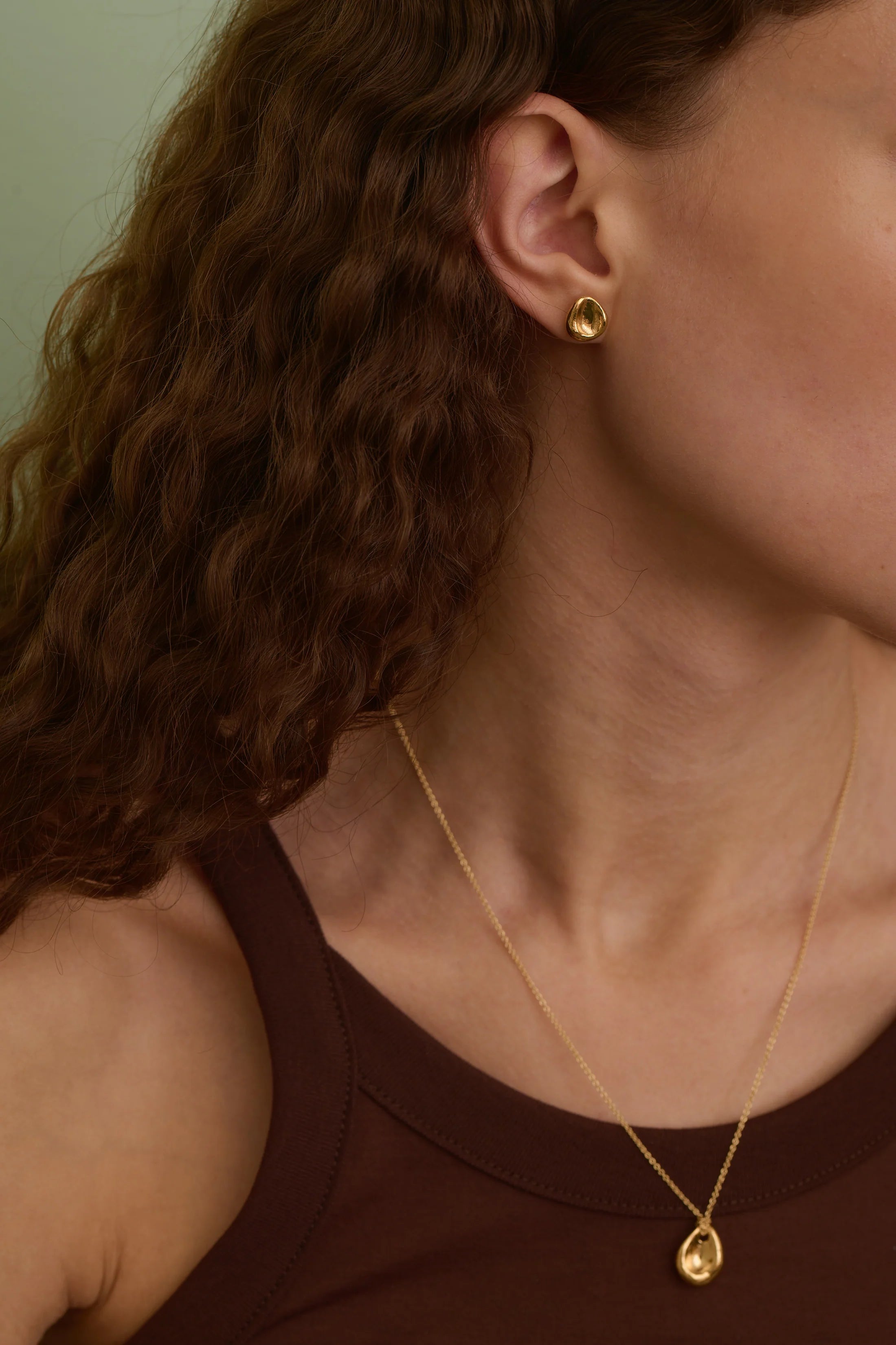 Intemporelle ørering - guld