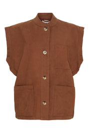 Luna waistcoat - Cambridge Brown
