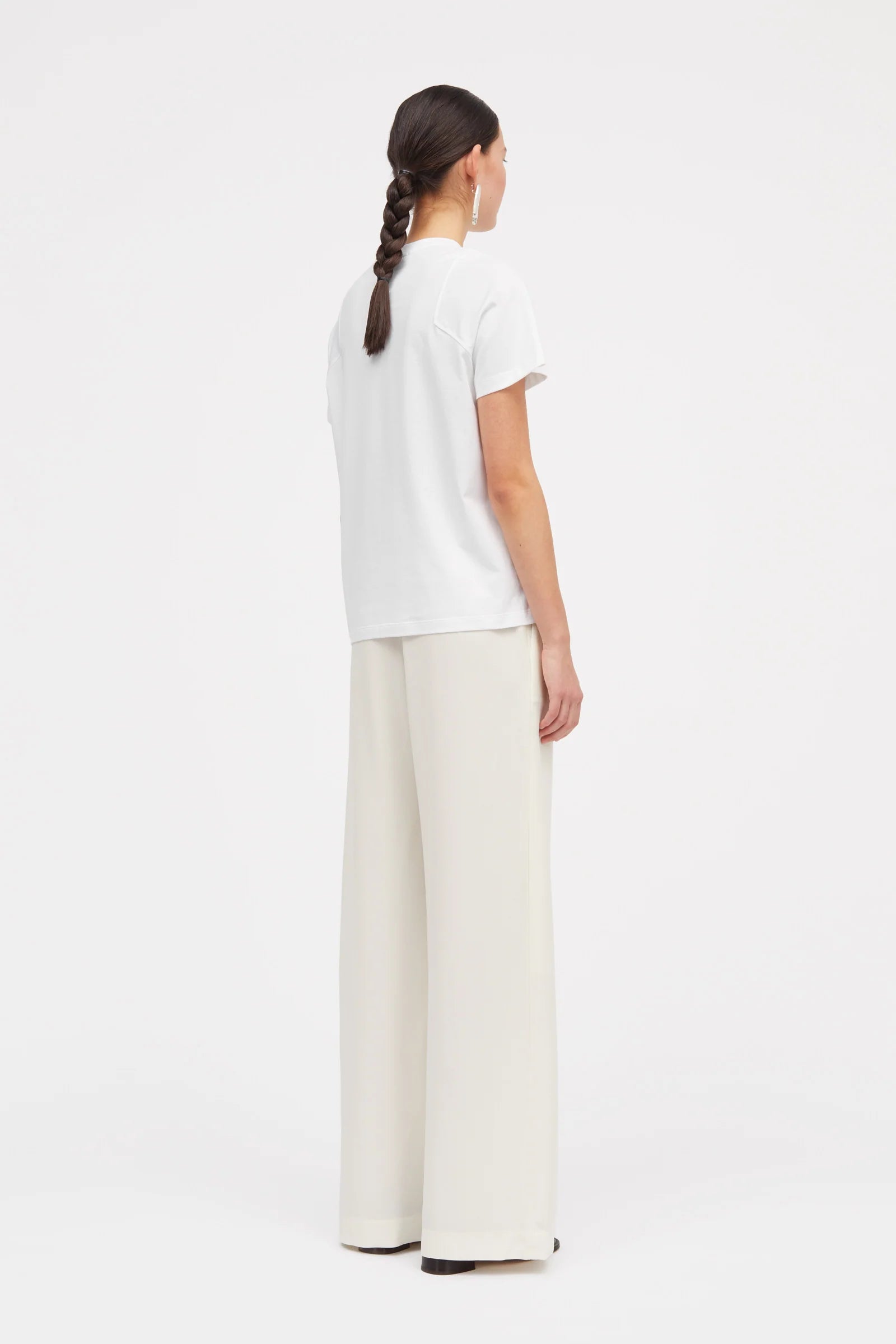 Laia cotton jersey tee - white