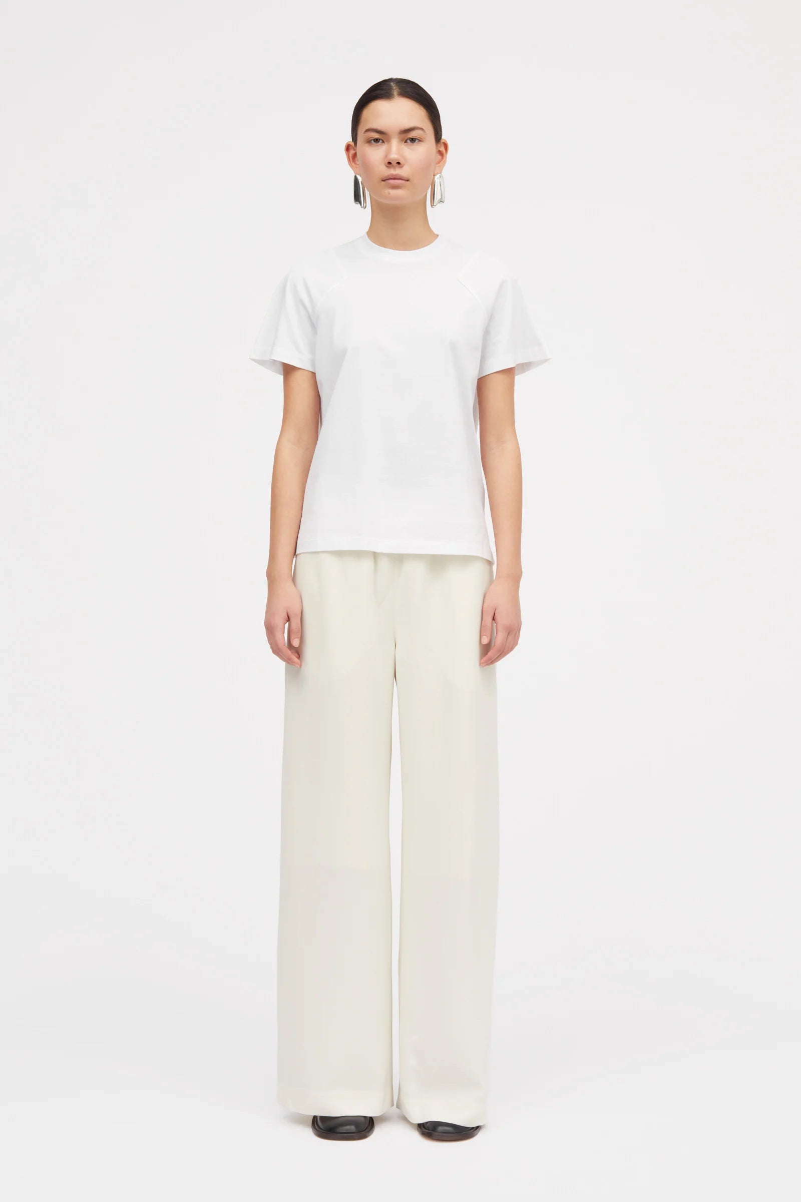 Laia cotton jersey tee - white