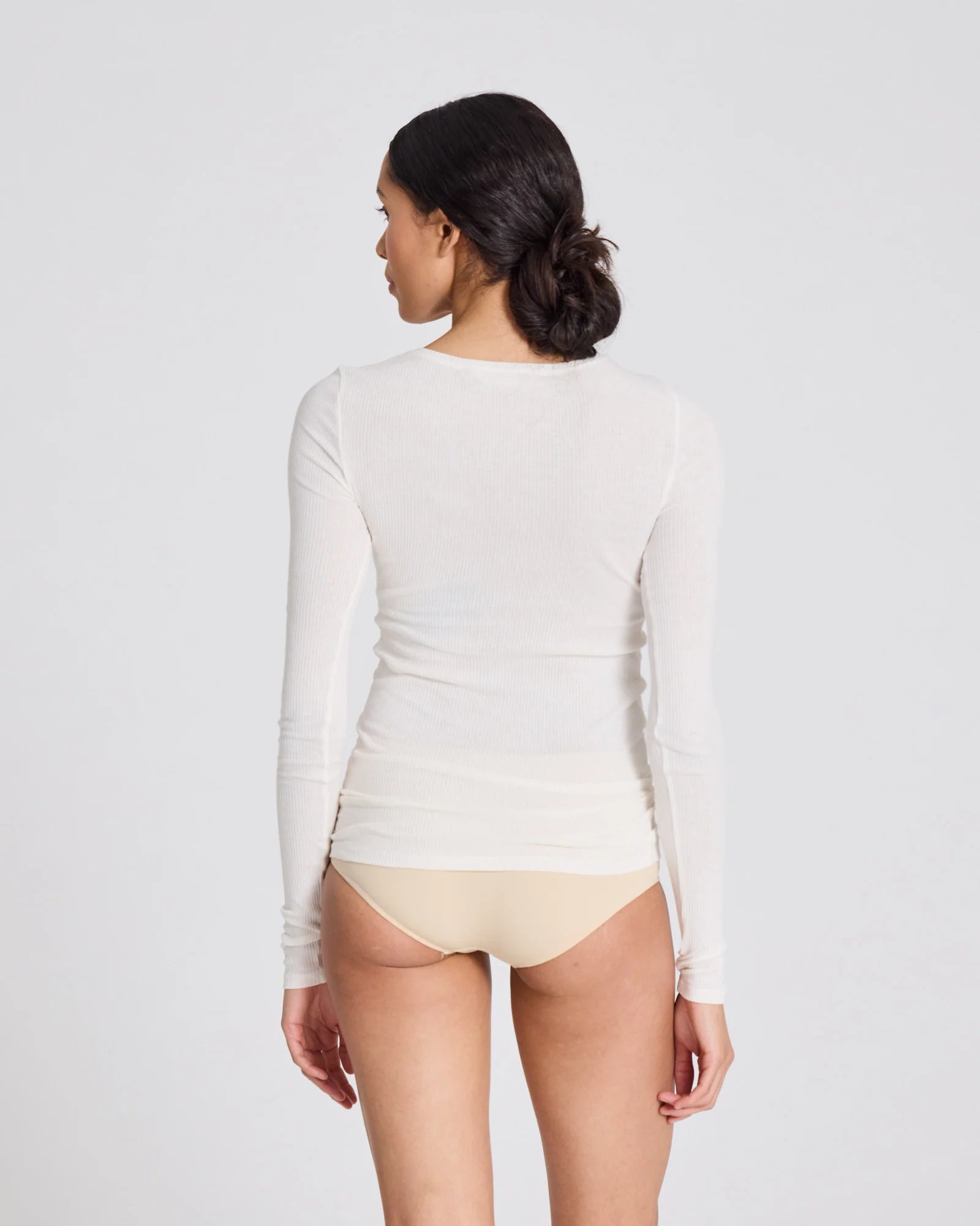 Lise L/S Cotton Top 3x2x Rib