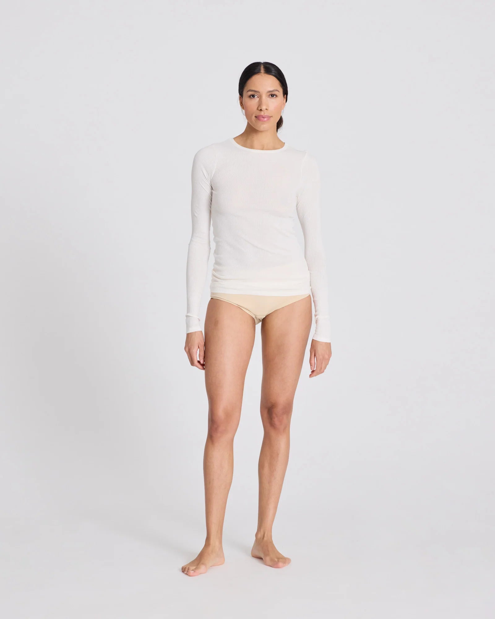 Lise L/S Cotton Top 3x2x Rib