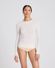 Lise L/S Cotton Top 3x2x Rib