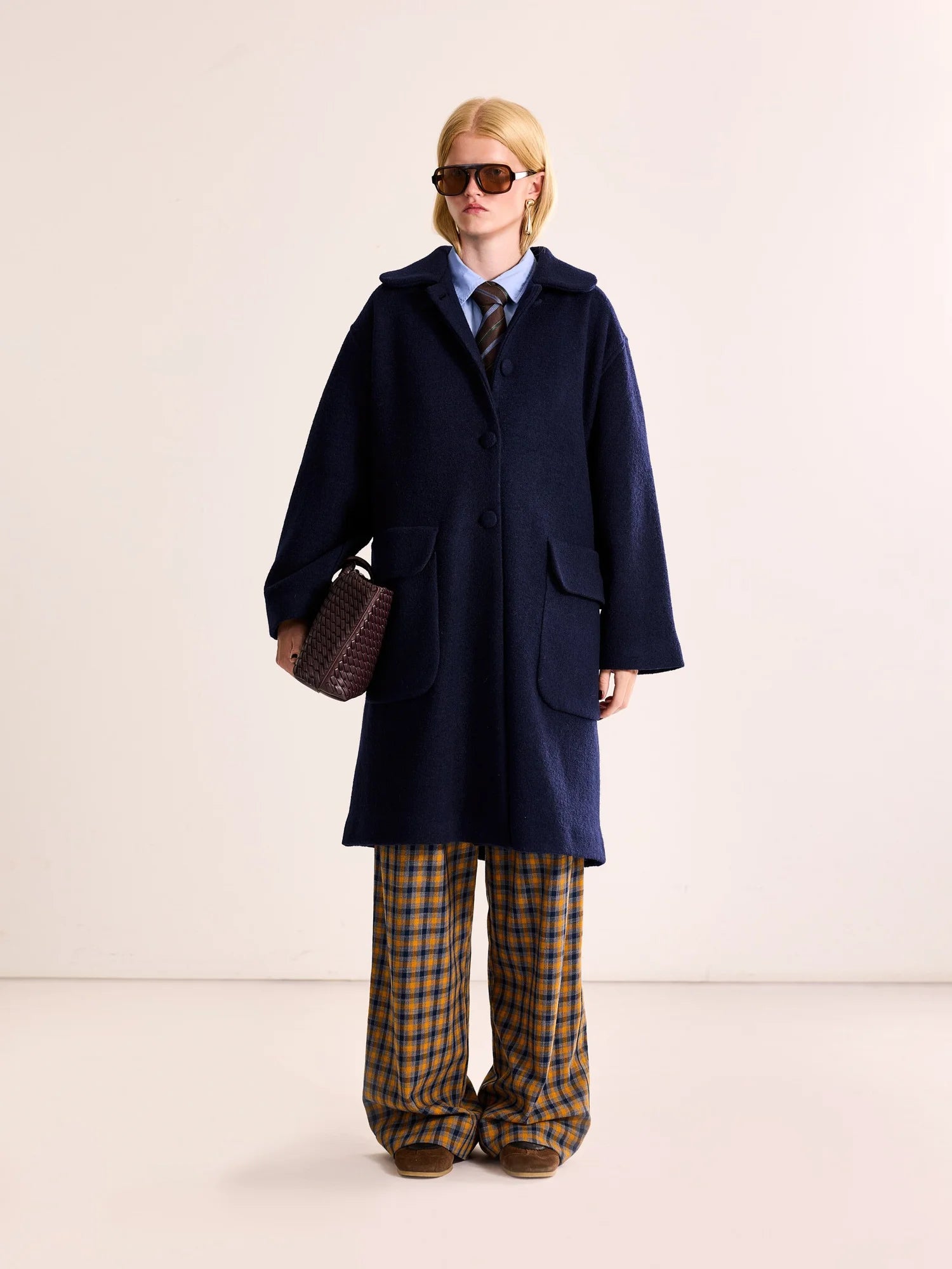 Astrid long coat - navy