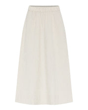 Melbourne long skirt - Tapioca coffee stripe