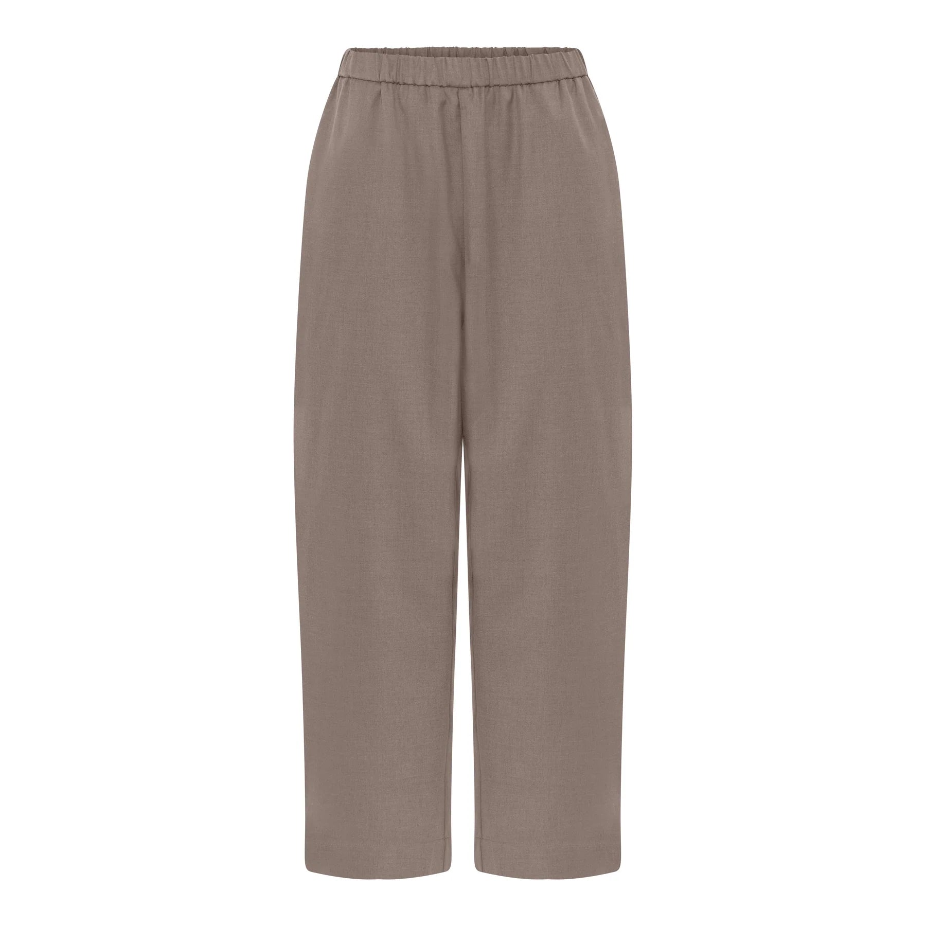 Melbourne wool ankle pant - walnut