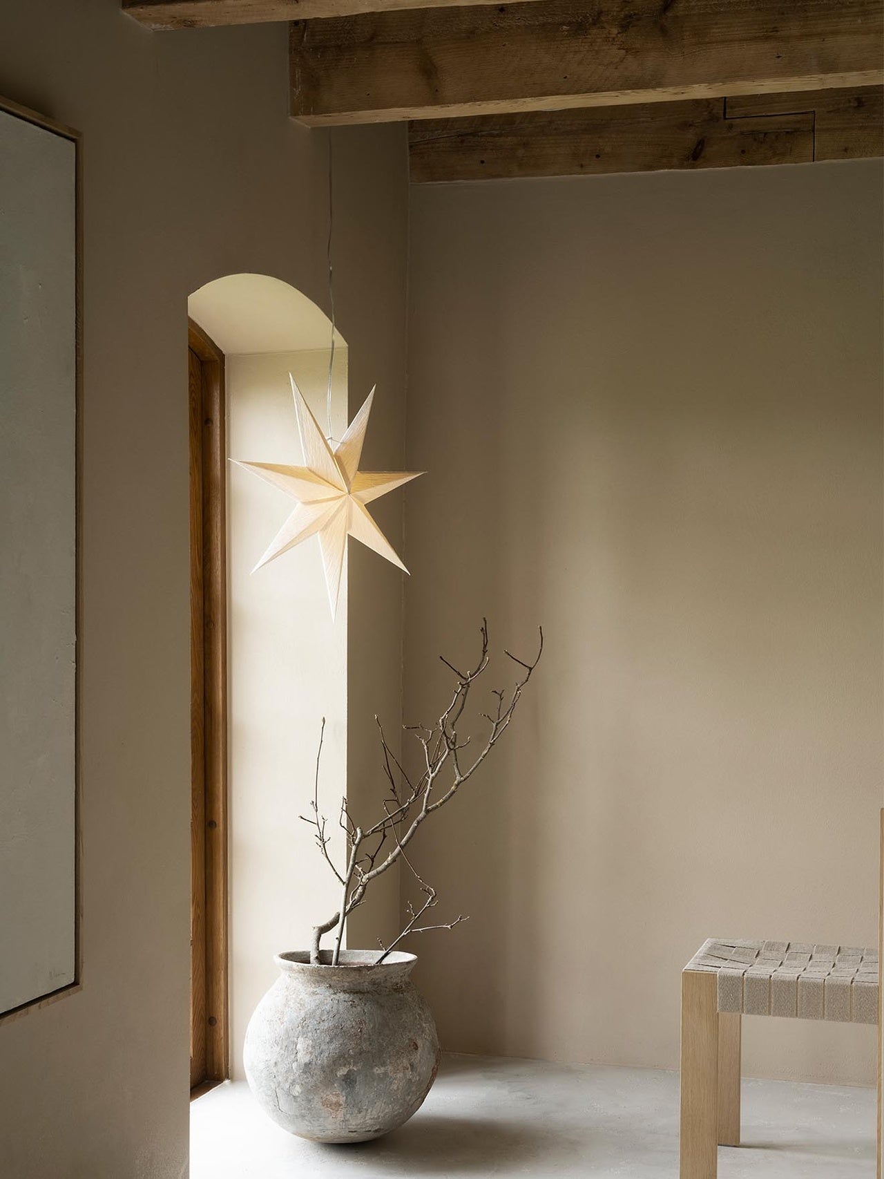 Mira julestjerne 60 cm - Hvid