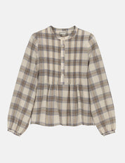 Nea blouse - whisper check