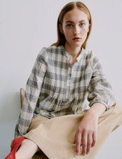 Nea blouse - whisper check