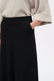 Nimo crepe gerogette skirt - Black