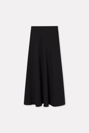 Nimo crepe gerogette skirt - Black