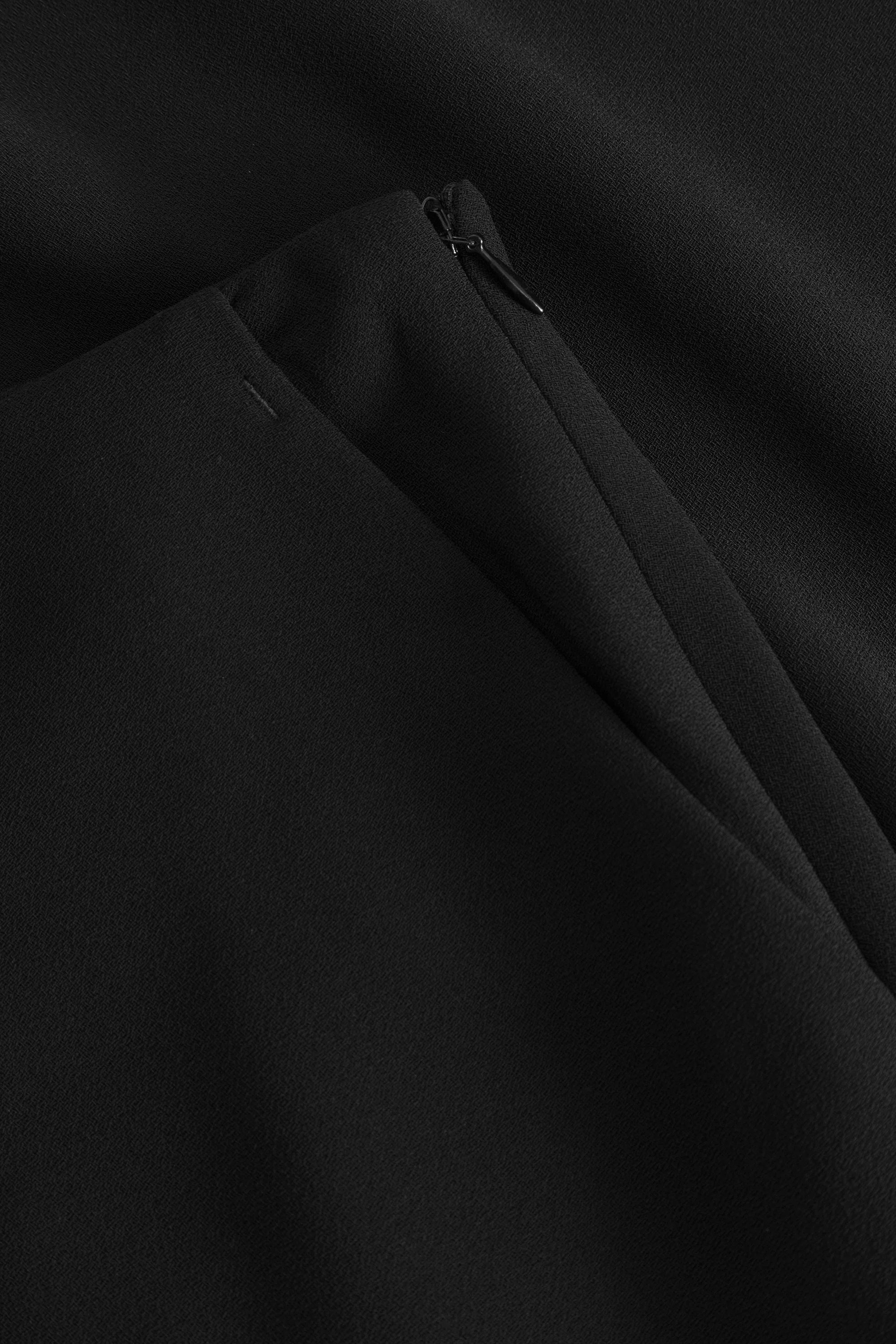 Nimo crepe gerogette skirt - Black
