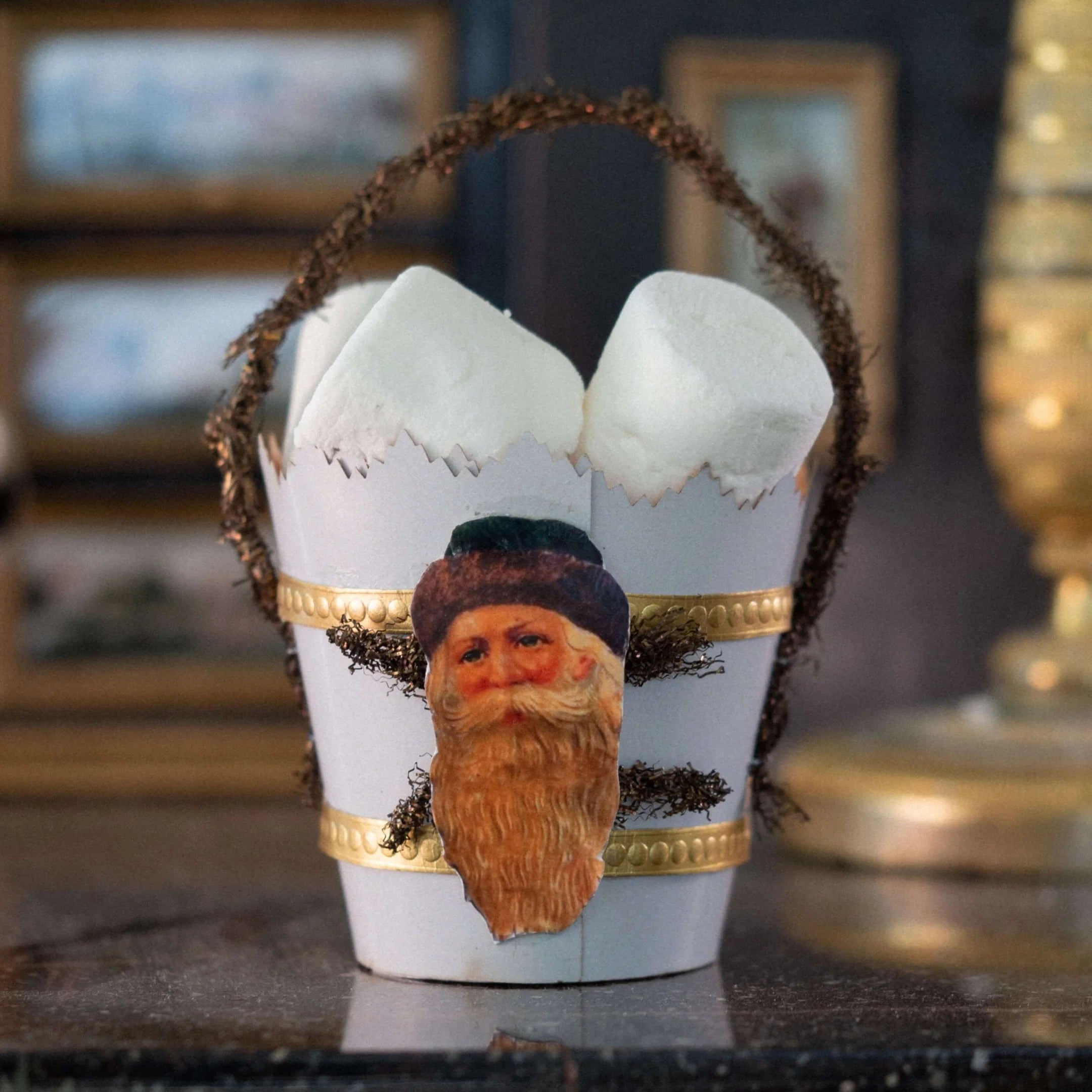 Papirkurv med julenisse