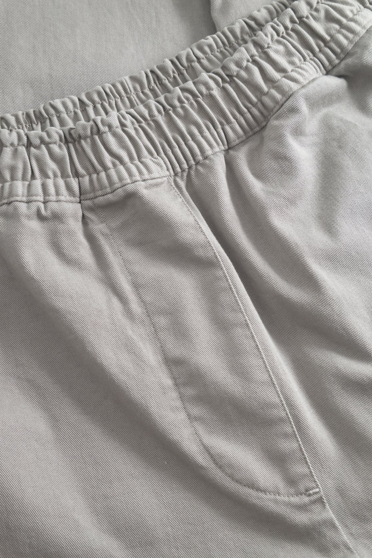 Palla garment dyed twill pants - Elephant grey