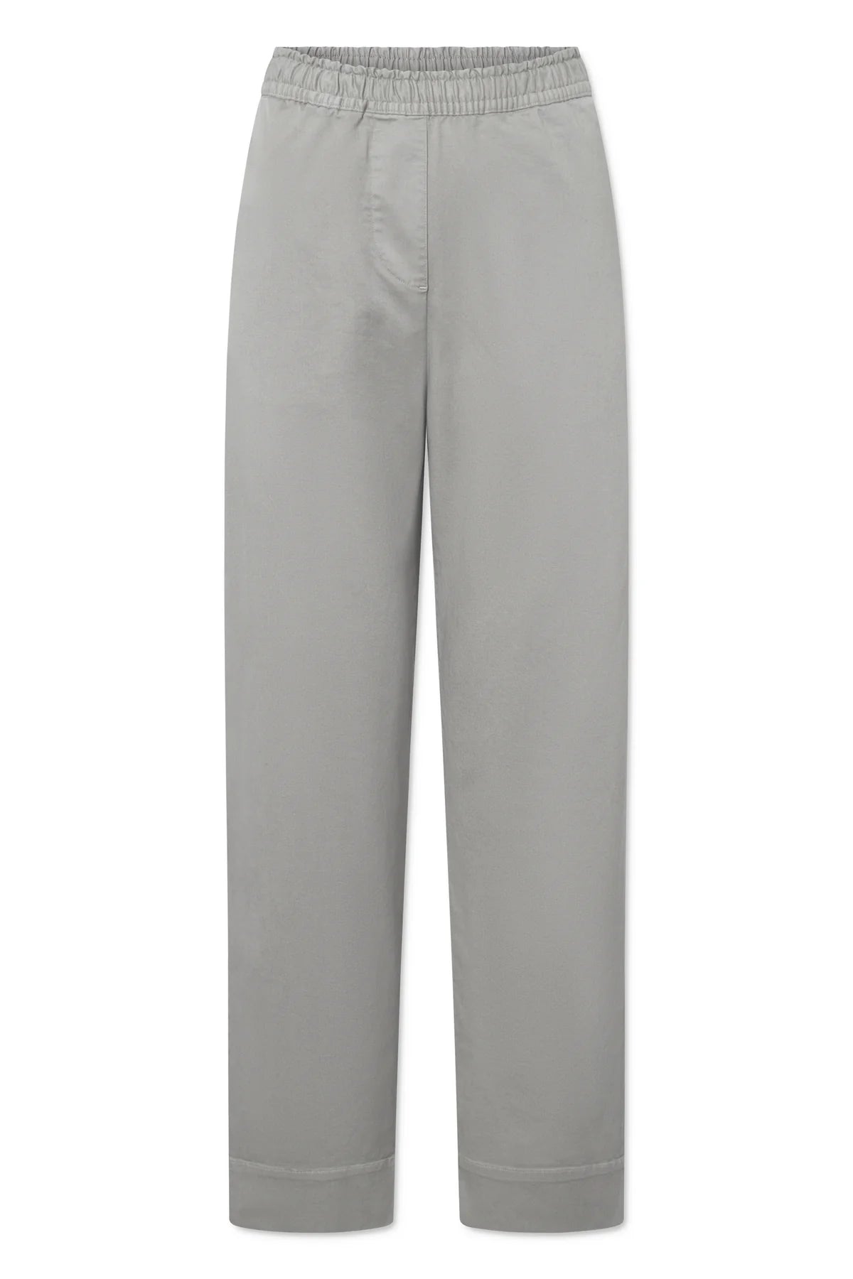 Palla garment dyed twill pants - Elephant grey