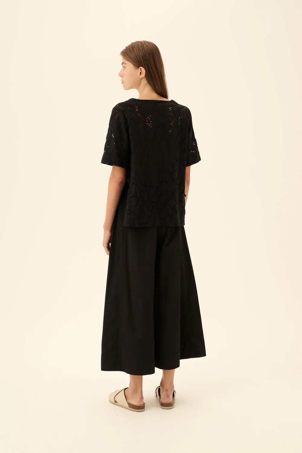 Parmida modal poplin pants - Black