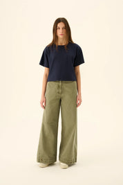 Patsy faded twill jeans - sage green