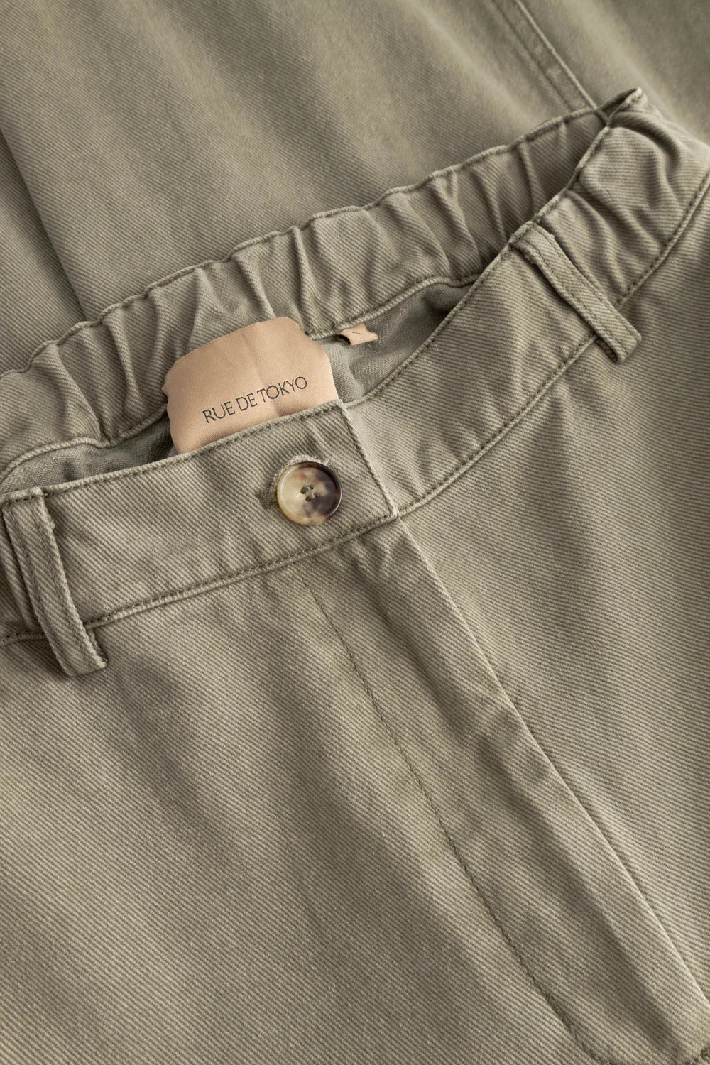 Patsy faded twill jeans - sage green