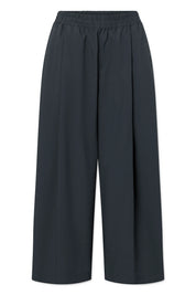 Pia organic garment dyed poplin pants - Dark navy