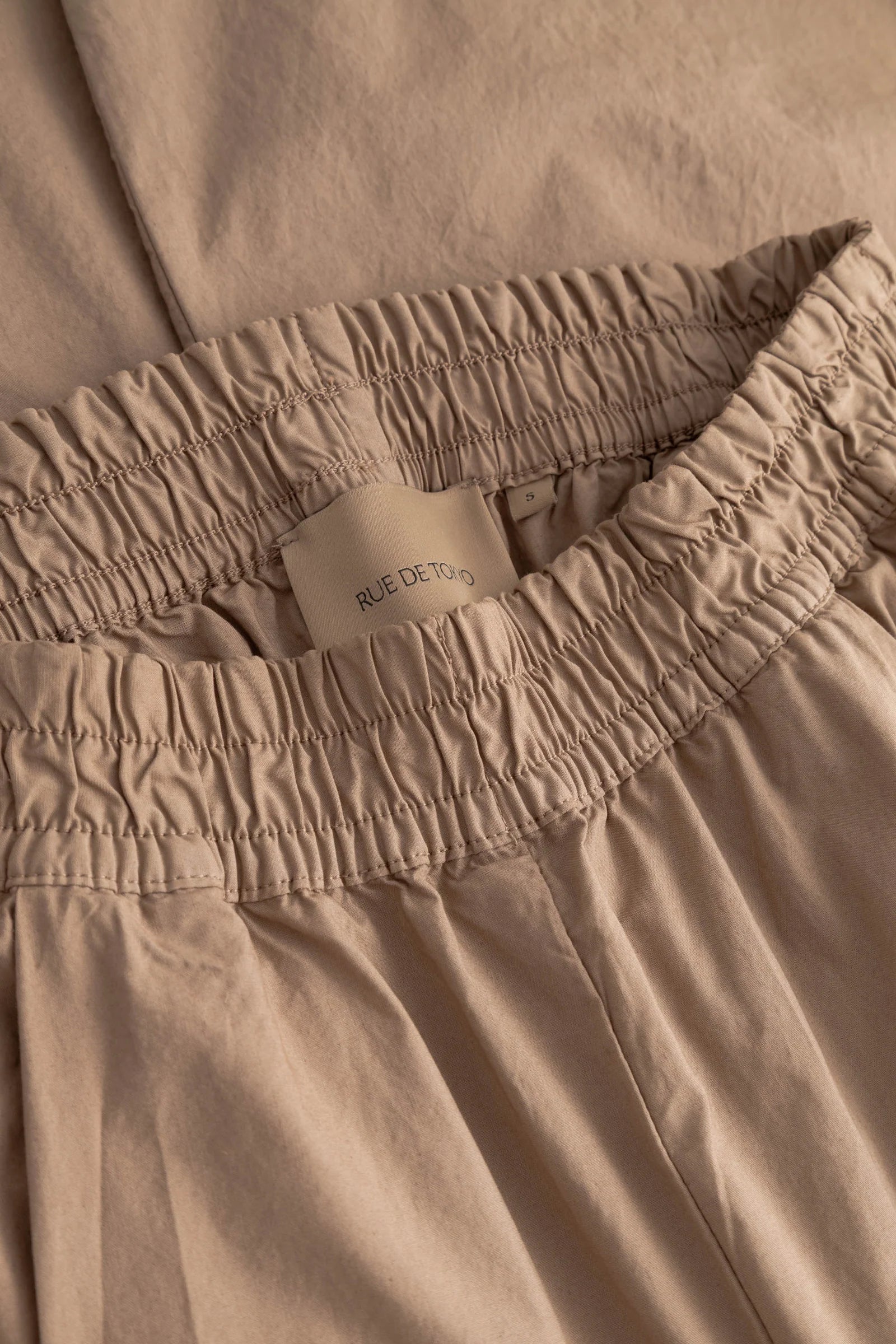 Pia organic garment dyed poplin pants - Mocha