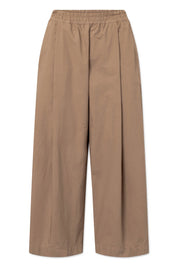 Pia organic garment dyed poplin pants - Mocha